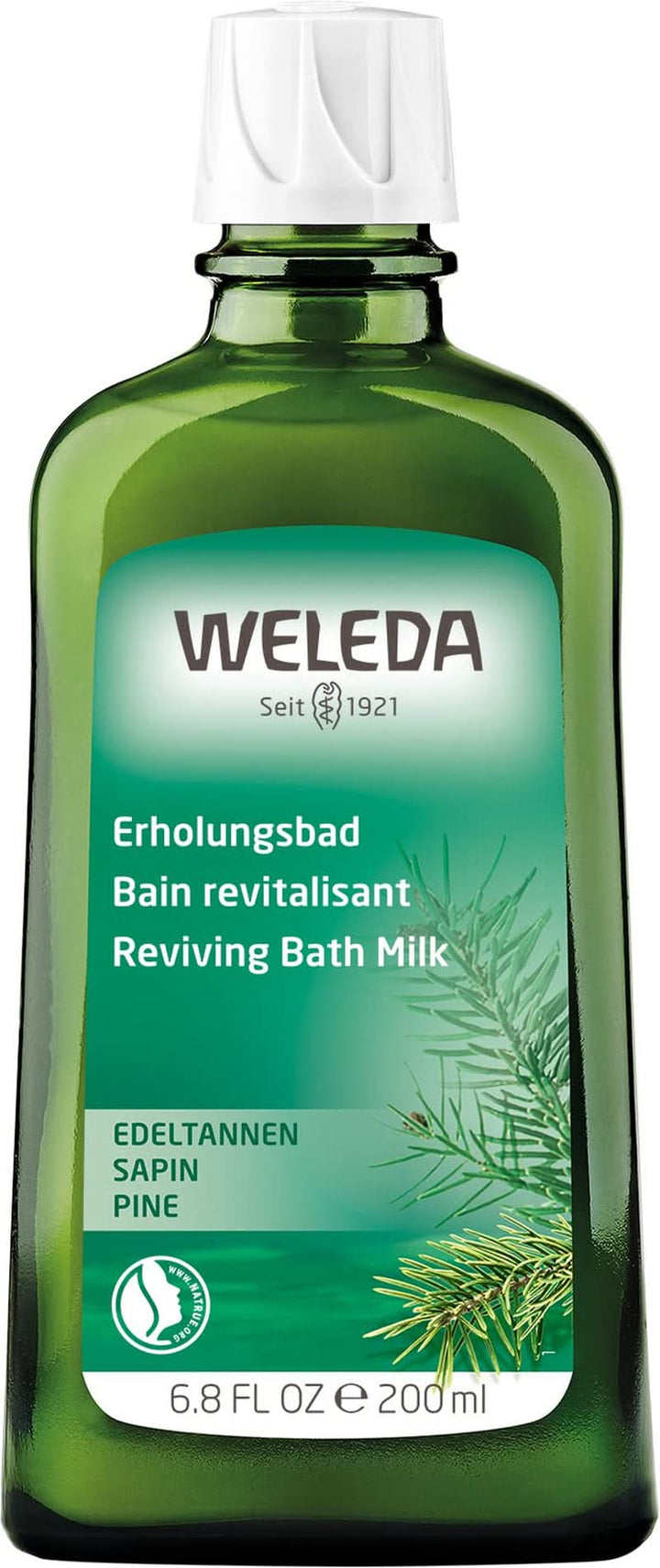 WELEDA, cosmetice naturale Organic Bath Essence cu uleiuri esențiale de molid și brad argintiu pentru relaxare și îngrijire, aditiv de baie pentru forță interioară, 200 ml