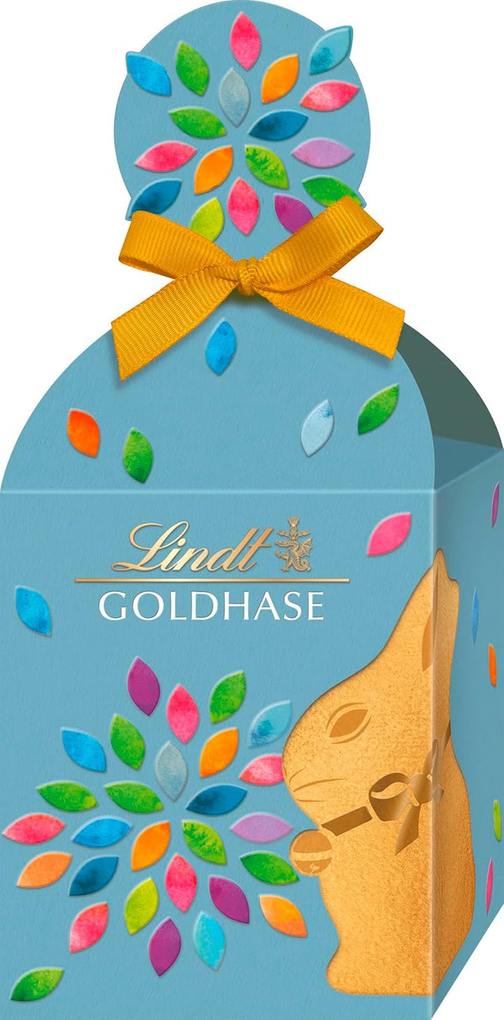 Lindt Schokolade Mini Eier | 87 G Köcher | Feine Mischung Aus Mini GOLDHASEN, Nougat, Vollmilch Und Vanille Trüffel Eiern | Osterschokolade | Schokoladengeschenk