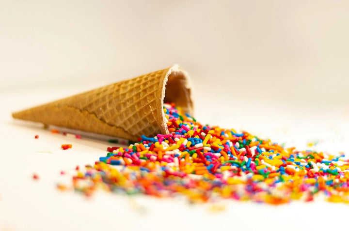 RUF, sprinkles din zahăr colorat în culorile curcubeului, 200 grame