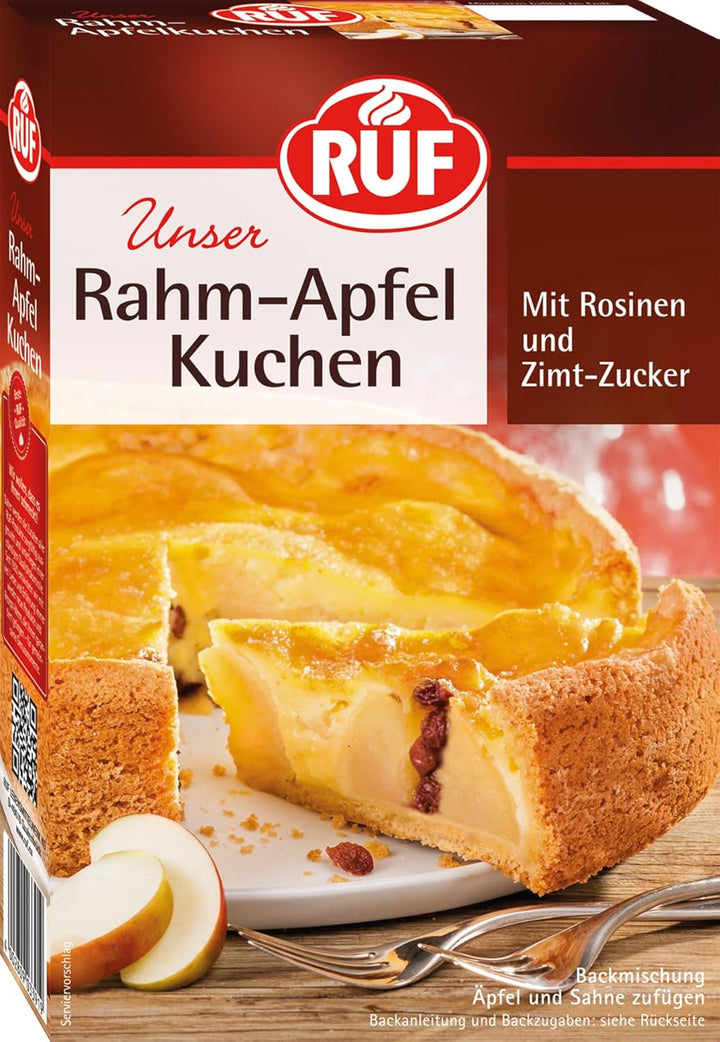 RUF Käsekuchen Backmischung, Cheesecake Mit Knusprigem Streuselteig, Super Cremiger Kuchen Mit Echter Bourbon-Vanille, Einfache Zubereitung, 1 X 570G