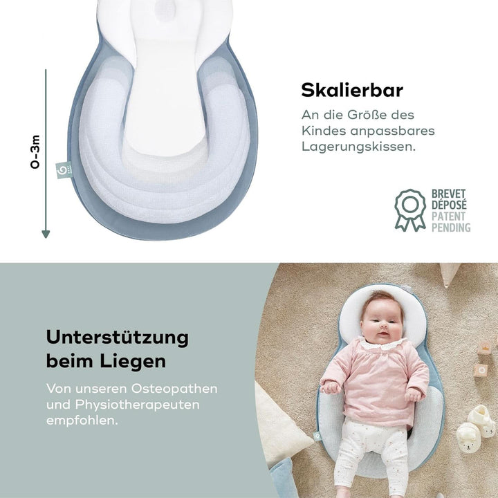 Babymoov Cosydream Mosaic Lagerungskissen Für Babys, Baby Kissen Zur Linderung Bei Koliken Und Prävention Der Plagiozephalie, 0-3 Monate