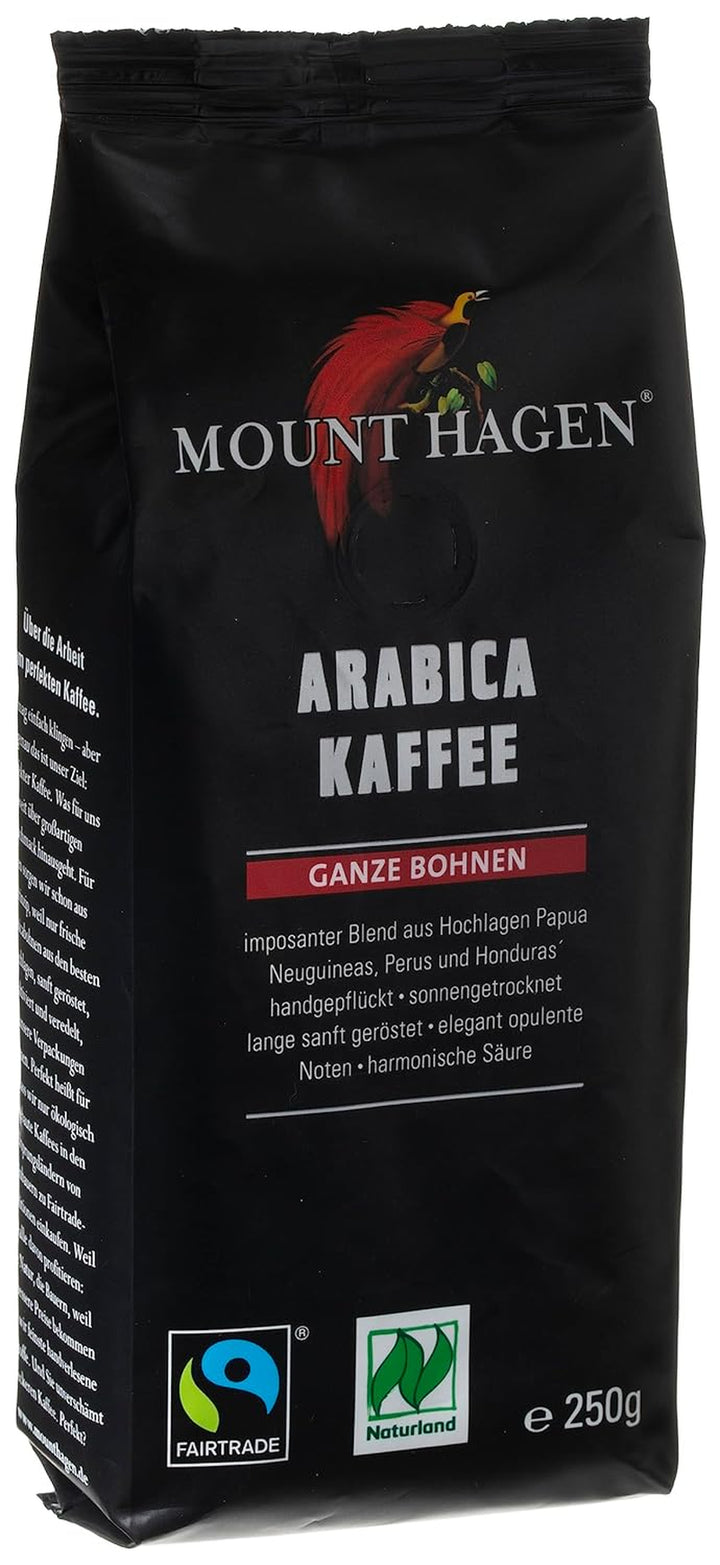 Bio FT Naturland Röstkaffee Arabica, 250G Ganze Bohne