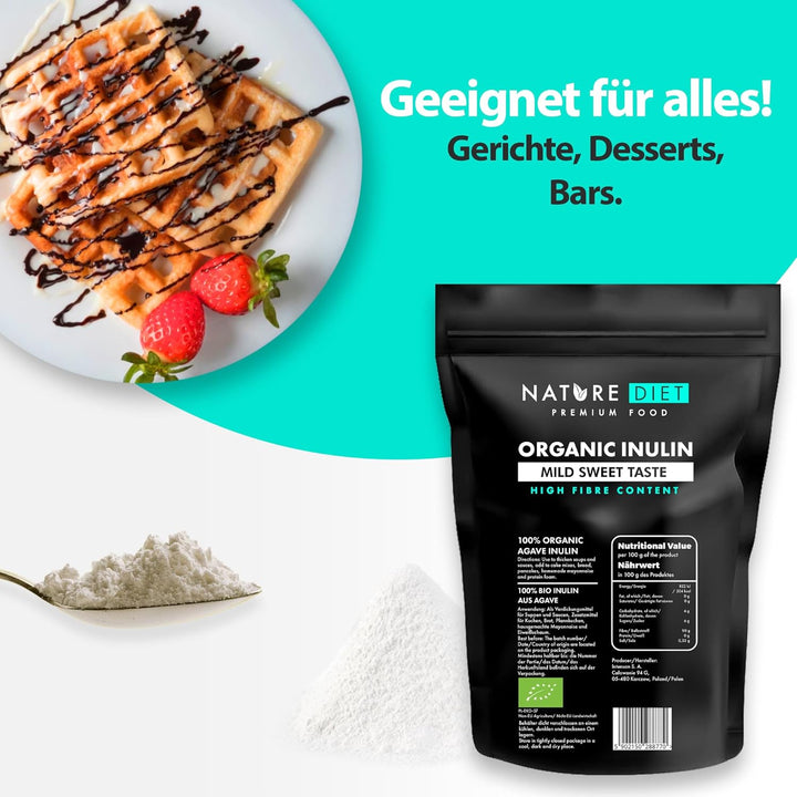 Nature Diet - Bio-Inulin 1 Kg | Aus Agave | Natürliches Präbiotikum