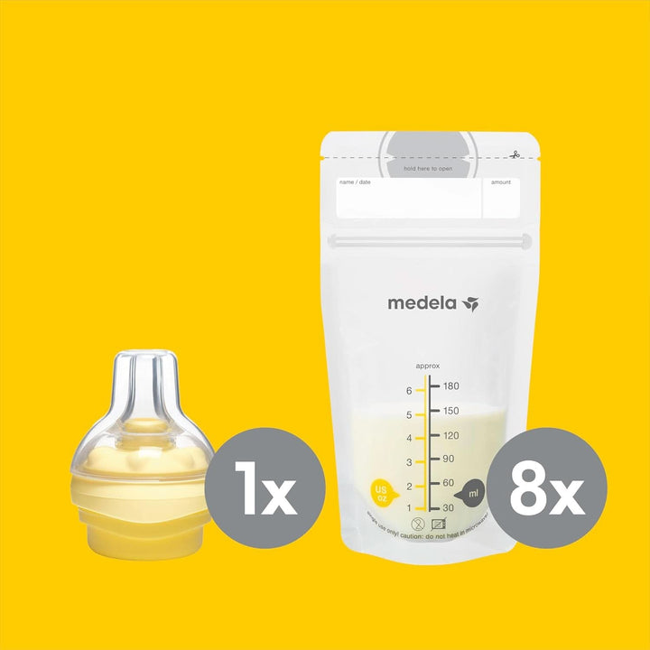 Medela Store & Feed-Set | Flaschen Zur Aufbewahrung Von Muttermilch, Calma Sauger, Muttermilchbeutel | Bpa-Frei