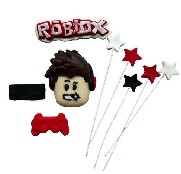 Set mit 9 essbaren Zuckerdekorationen, Roblox