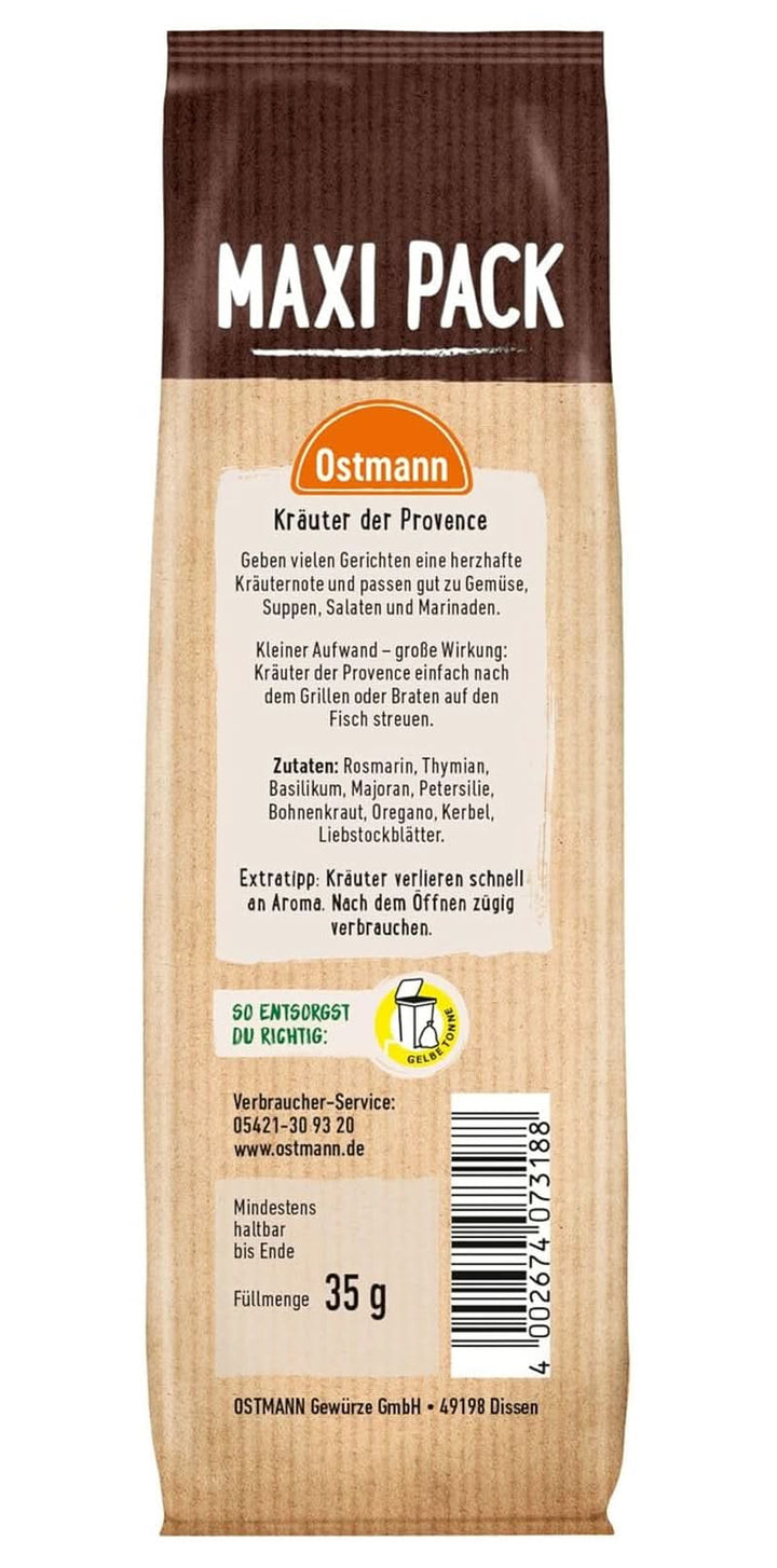 Ostmann, Amestec mediteranean de ierburi pentru tocănițe, pizza și paste, 35 grame