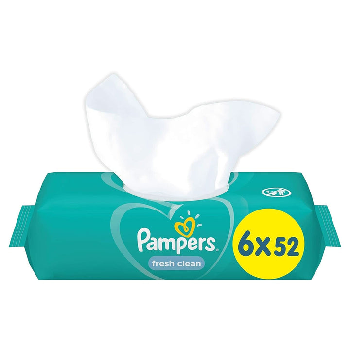 Pampers 81688049 Fresh Clean Baby Feuchttücher, Weiß