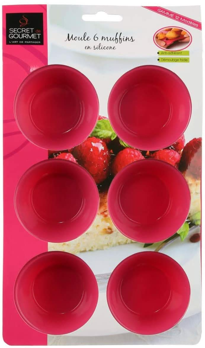 Forma Silicon Muffin / Cupcake, 6 cavitati - Nati Shop