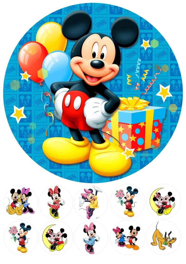 Imagine comestibila, vafa, format A4, Mickey Mouse Club - Nati Shop