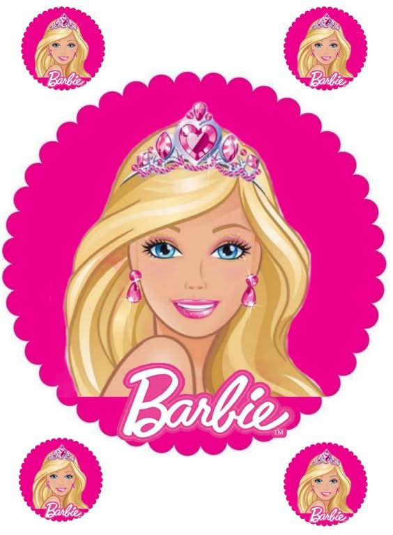 Imagine comestibila, vafa sau icing, format A4, Barbie - Nati Shop