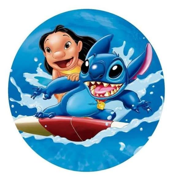 Imagine comestibila, vafa sau icing, format A4, Lilo and Stitch - Nati Shop