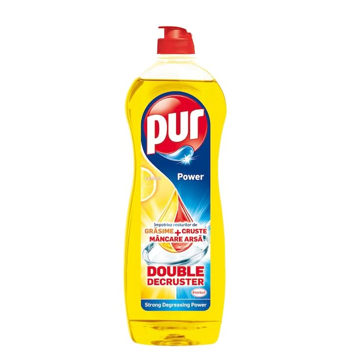 Detergent de vase Pur Duo Power Lemon, 0.9 l - Naty Shop 