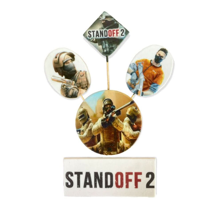 Set decoratiuni comestibile din zahar, Standoff 2 - Nati Shop